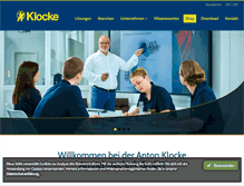 Tablet Screenshot of klocke-antrieb.de